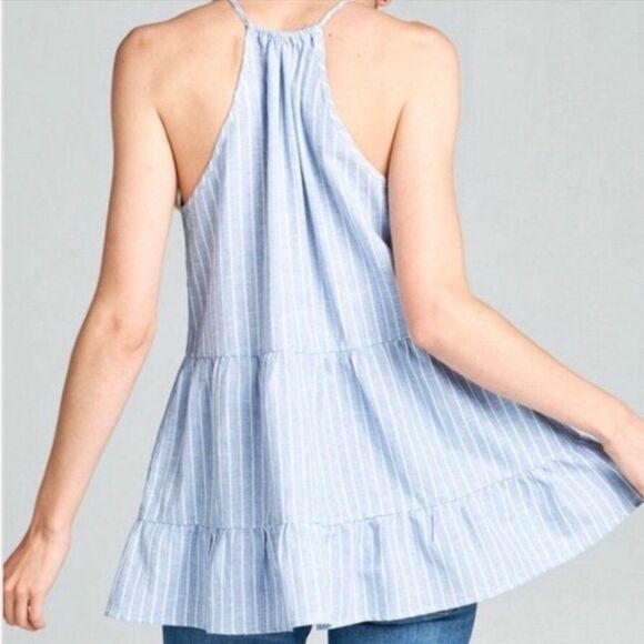 Caroline Peplum Ruffle Top - Picture 7 of 8